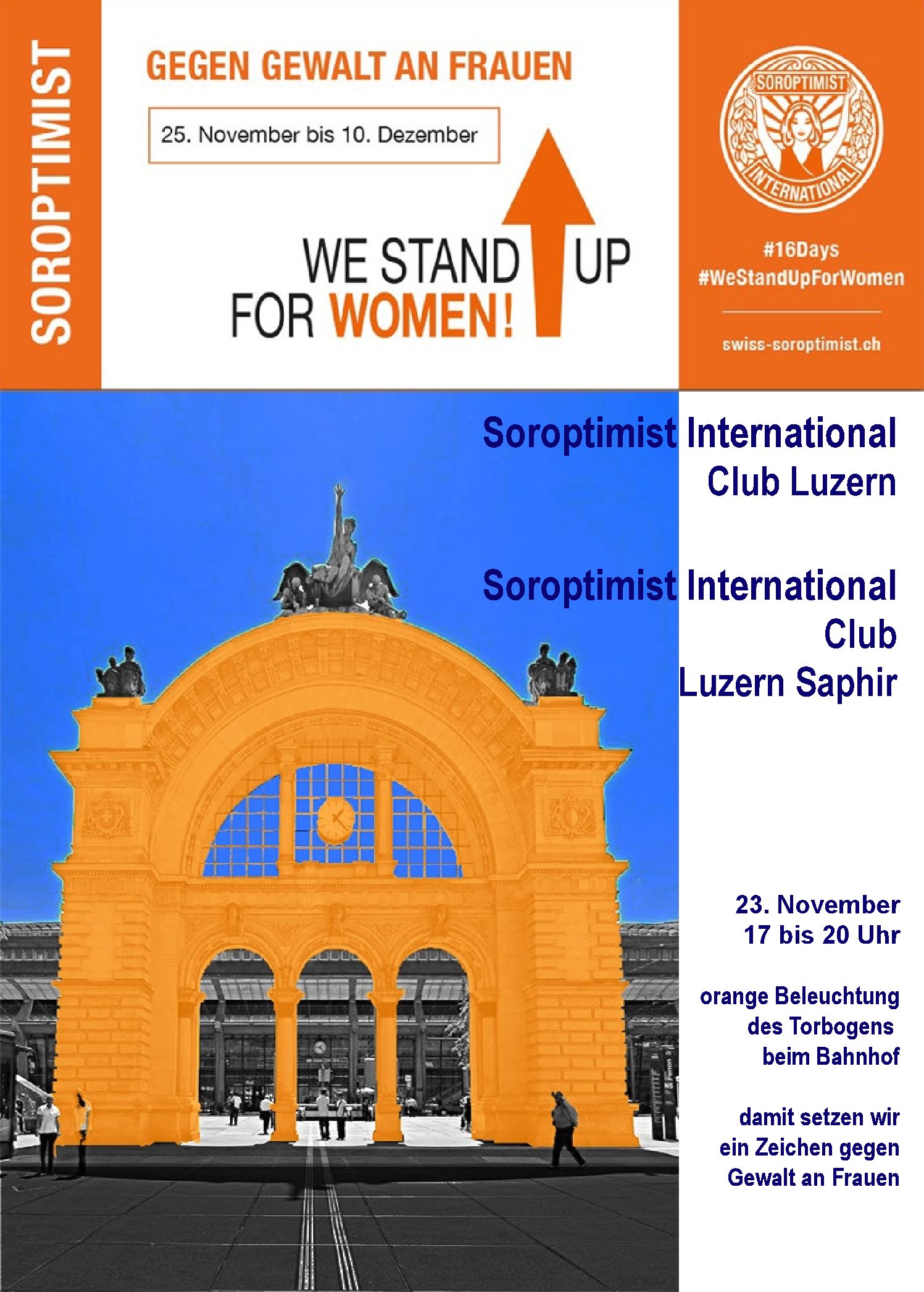 Orange Days – Wir setzen ein Zeichen gegen Gewalt an Frauen